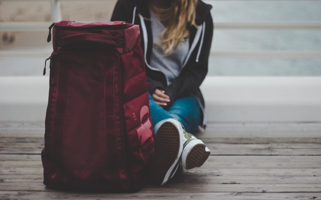 Woman with suitcase